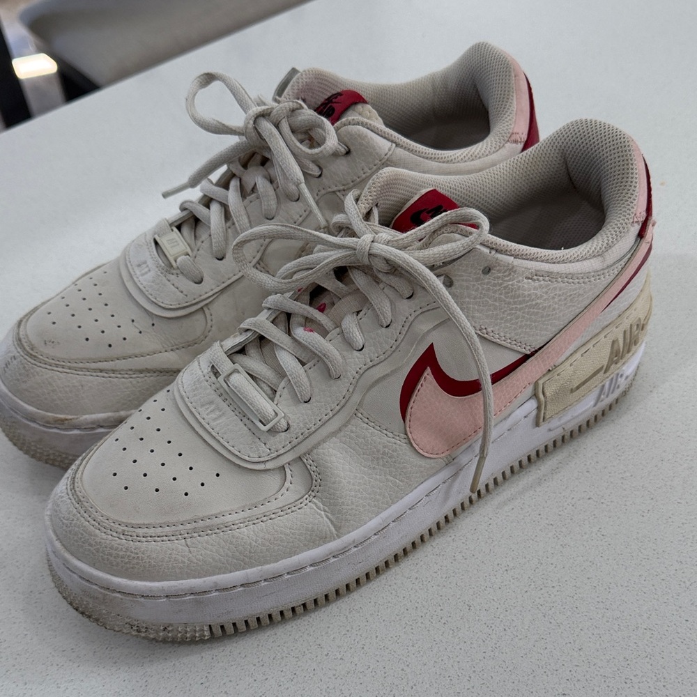 Nike Sneakers with Red and Cream Details